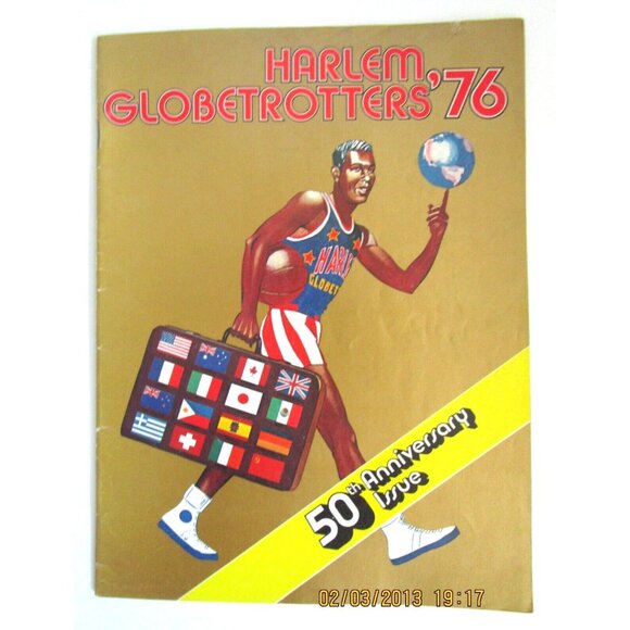 Vintage Magazine - Harlem Globetrotters'76 50th Anniversary Issue - RARE Sports - Picture 1 of 8